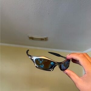 Oakley Style Sport Sunglasses with Blue Mirrored Lenses Oakley oakley